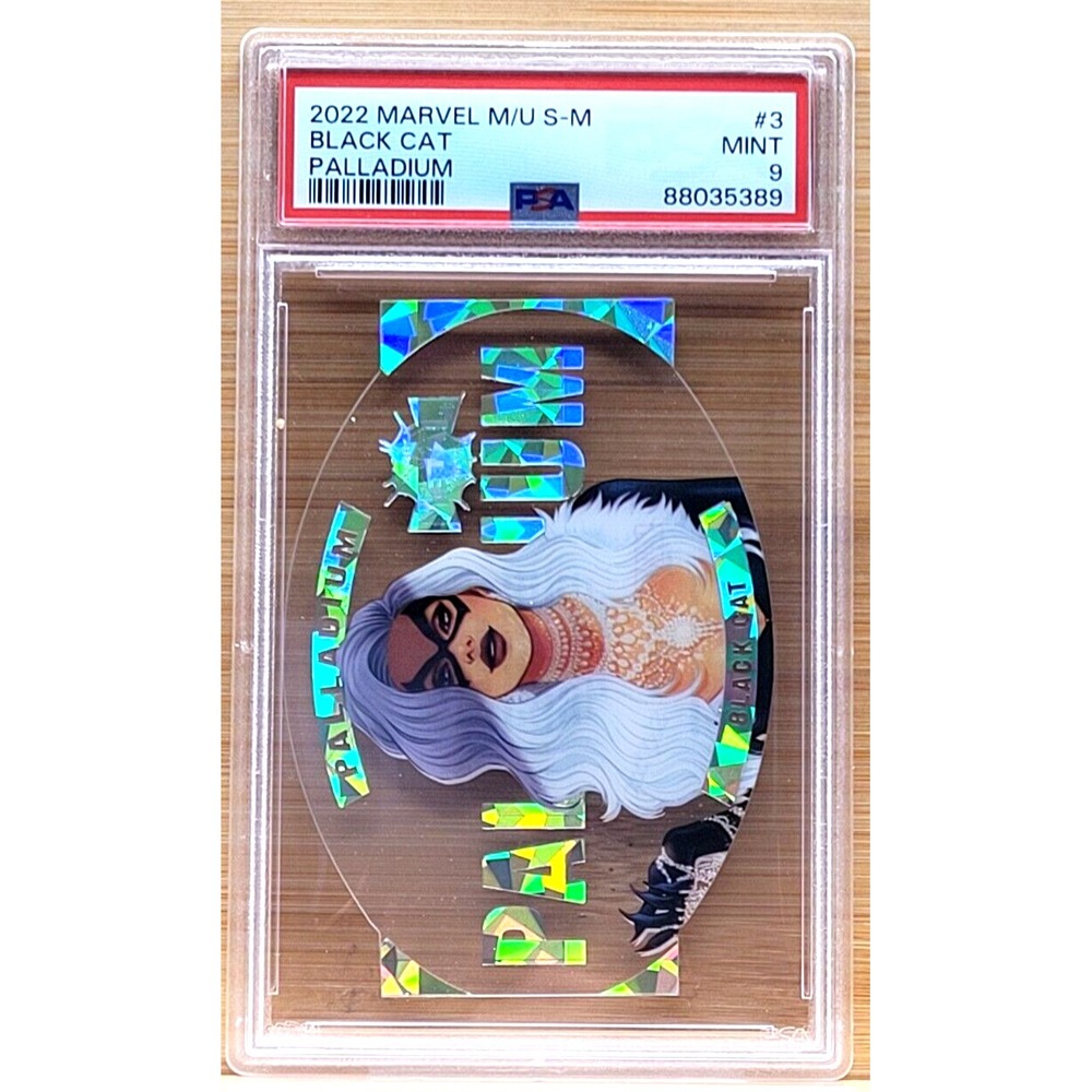 2022 MARVEL METAL UNIVERSE SPIDER-MAN BLACK CAT PALLADIUM PSA 9‎